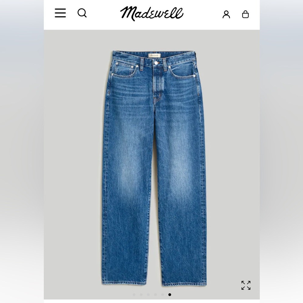 Madewell Curvy Low Slung Straight Size 24